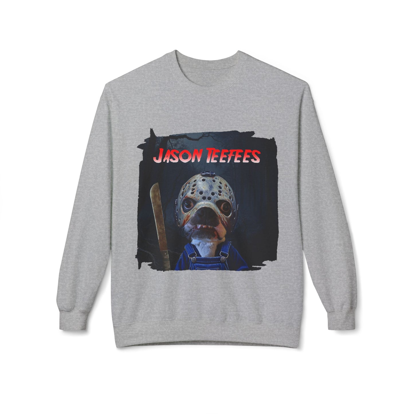 Jason Teefees Crewneck Sweatshirt: Campsite Horror Comfort