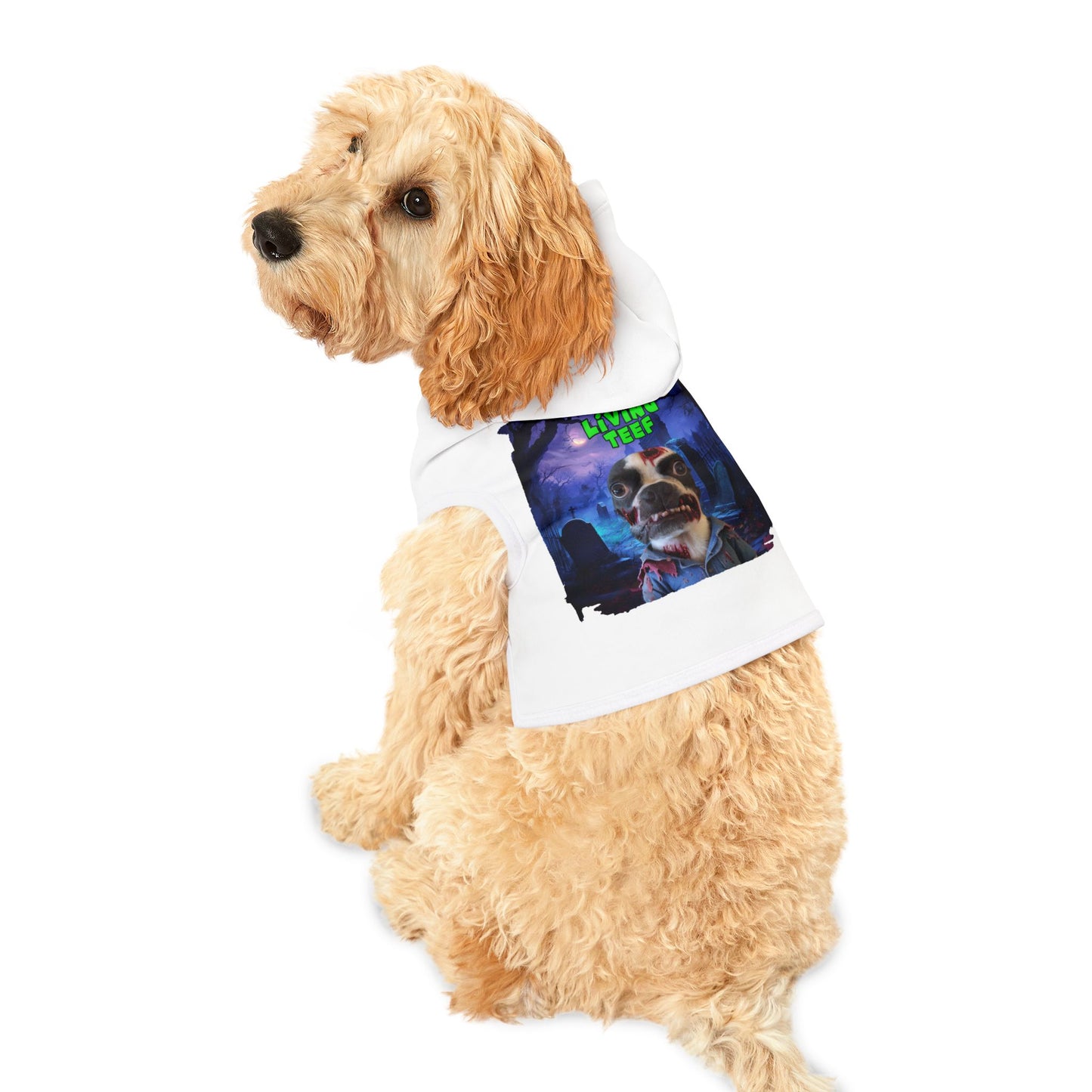 Night of the Living Teef Pet Hoodie: Zombie Companion Comfort