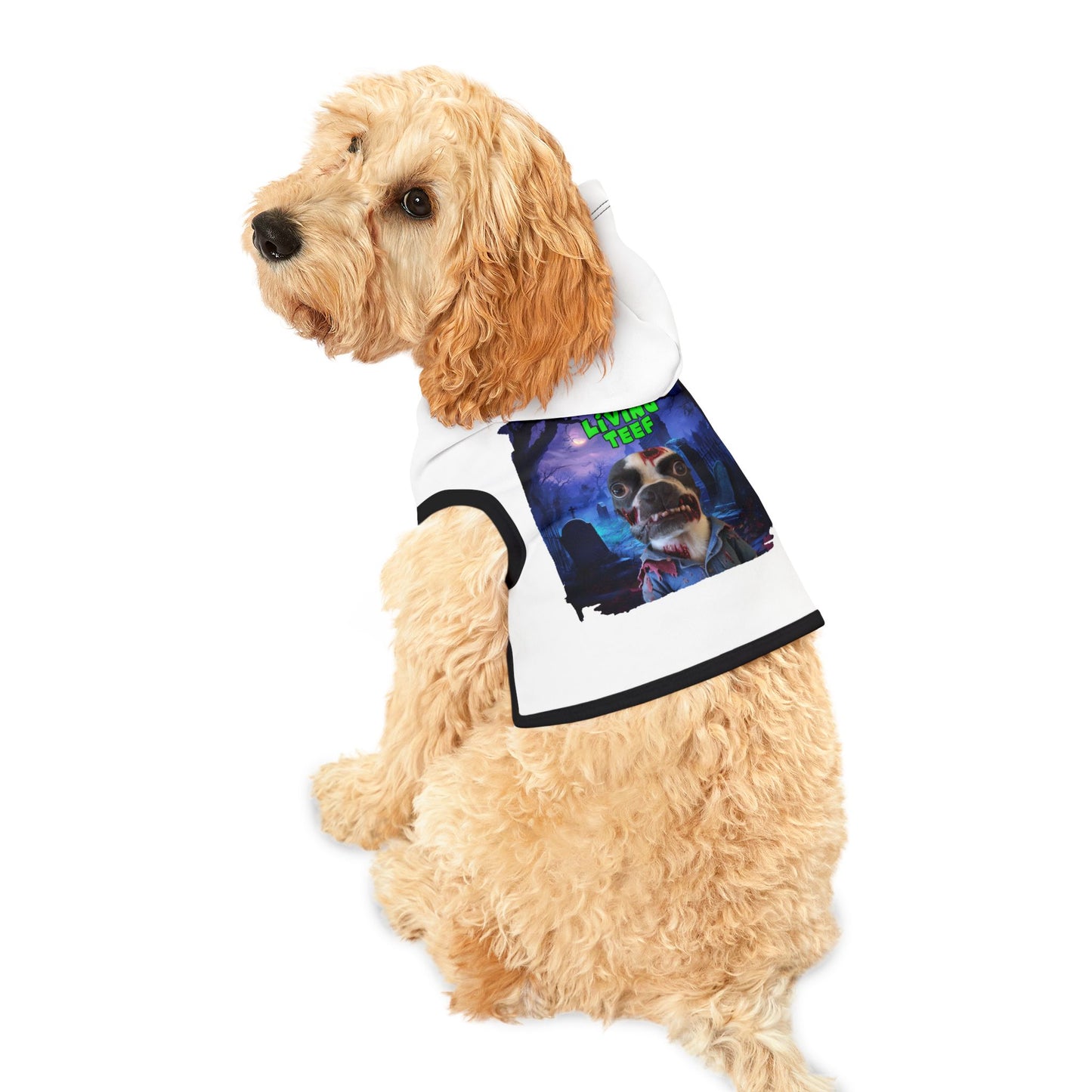 Night of the Living Teef Pet Hoodie: Zombie Companion Comfort