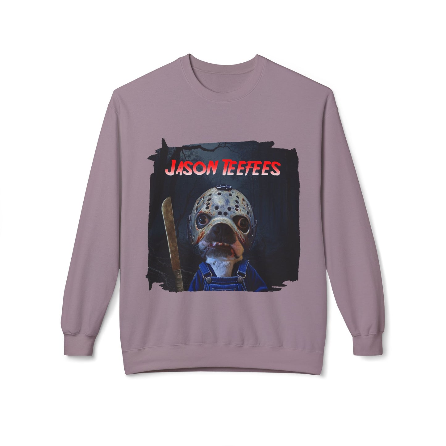 Jason Teefees Crewneck Sweatshirt: Campsite Horror Comfort