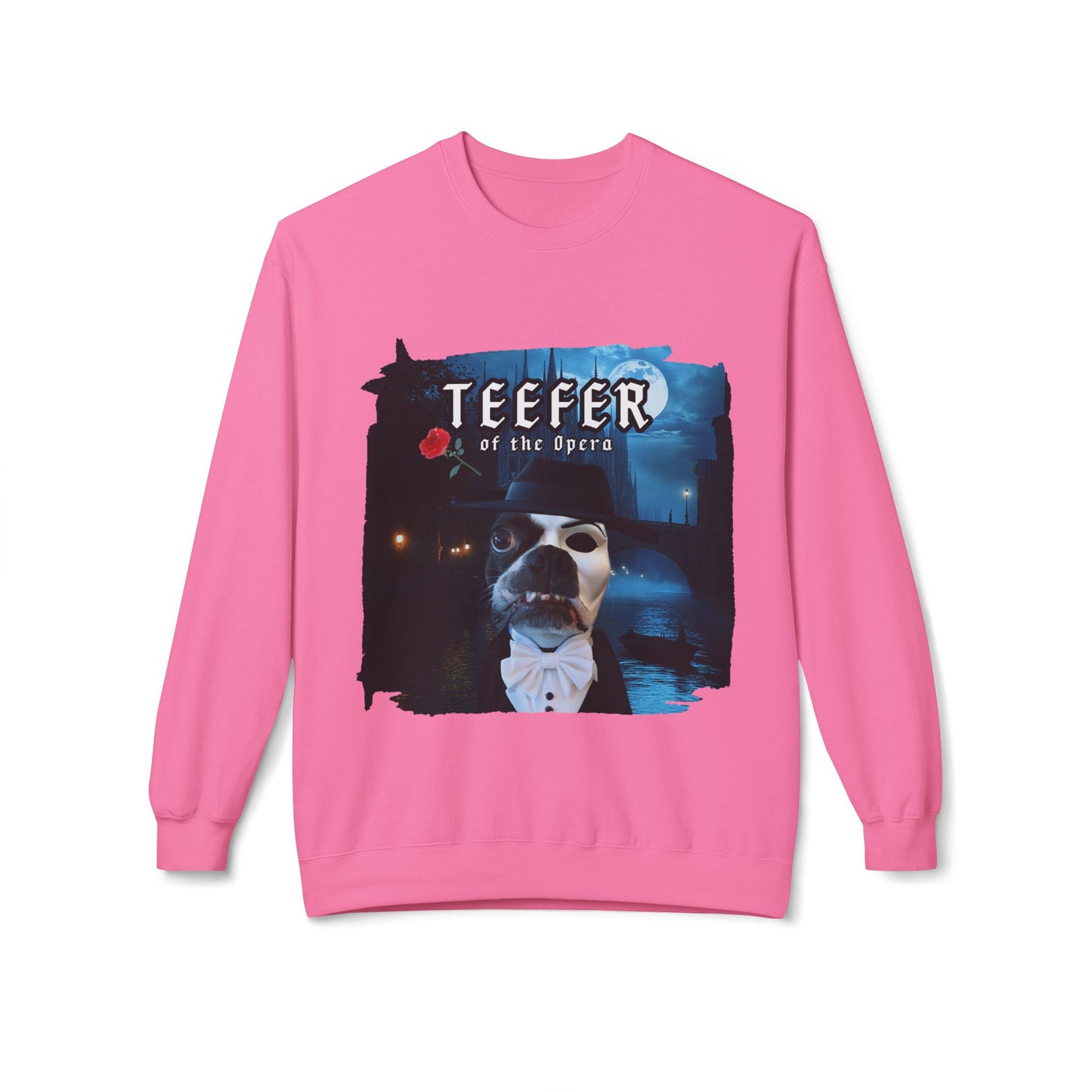Teefer of the Opera Crewneck Sweatshirt: Theatrical Comfort