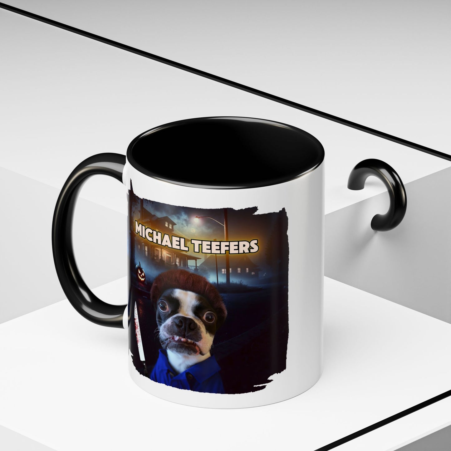 Michael Teefers Accent Mug – Brew with a Slasher Twist