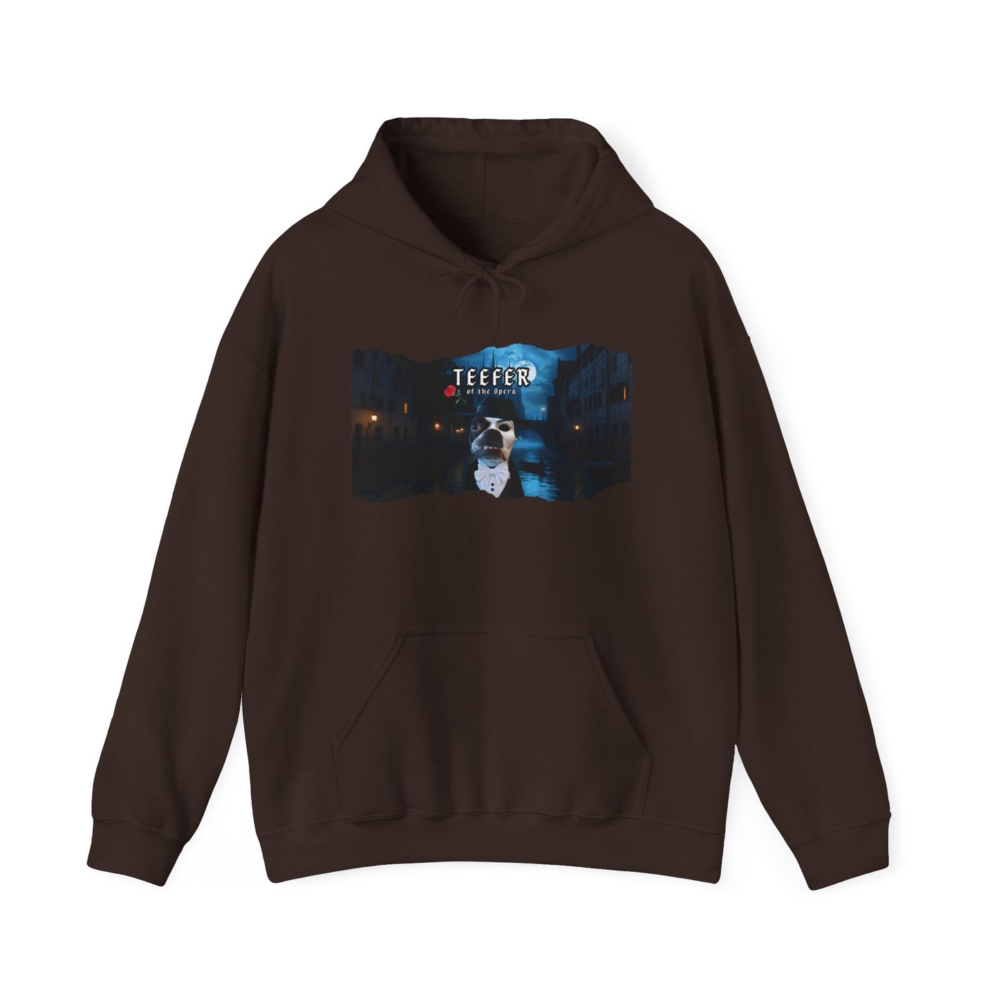 Teefer of the Opera Unisex Pullover Hoodie: Phantom Warmth