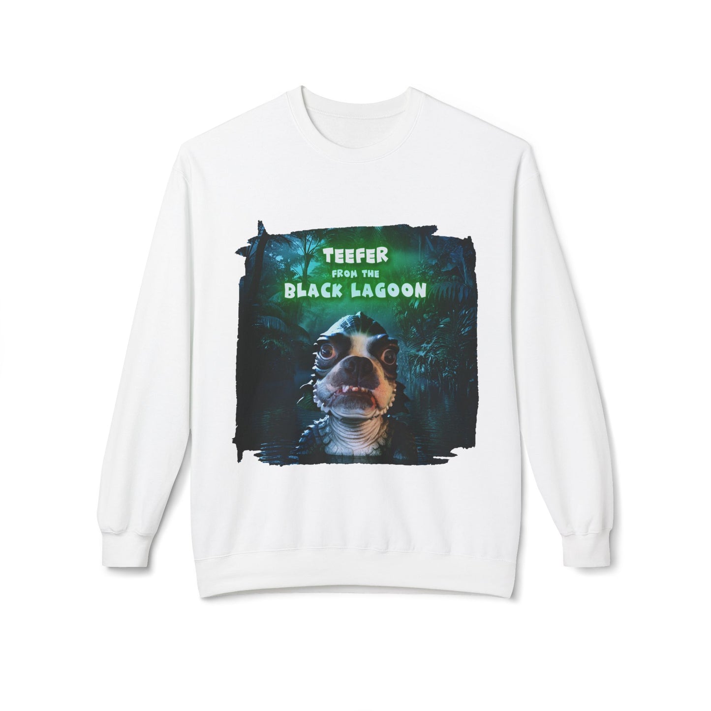Teefer from the Black Lagoon Crewneck Sweatshirt: Lagoon Depths Comfort