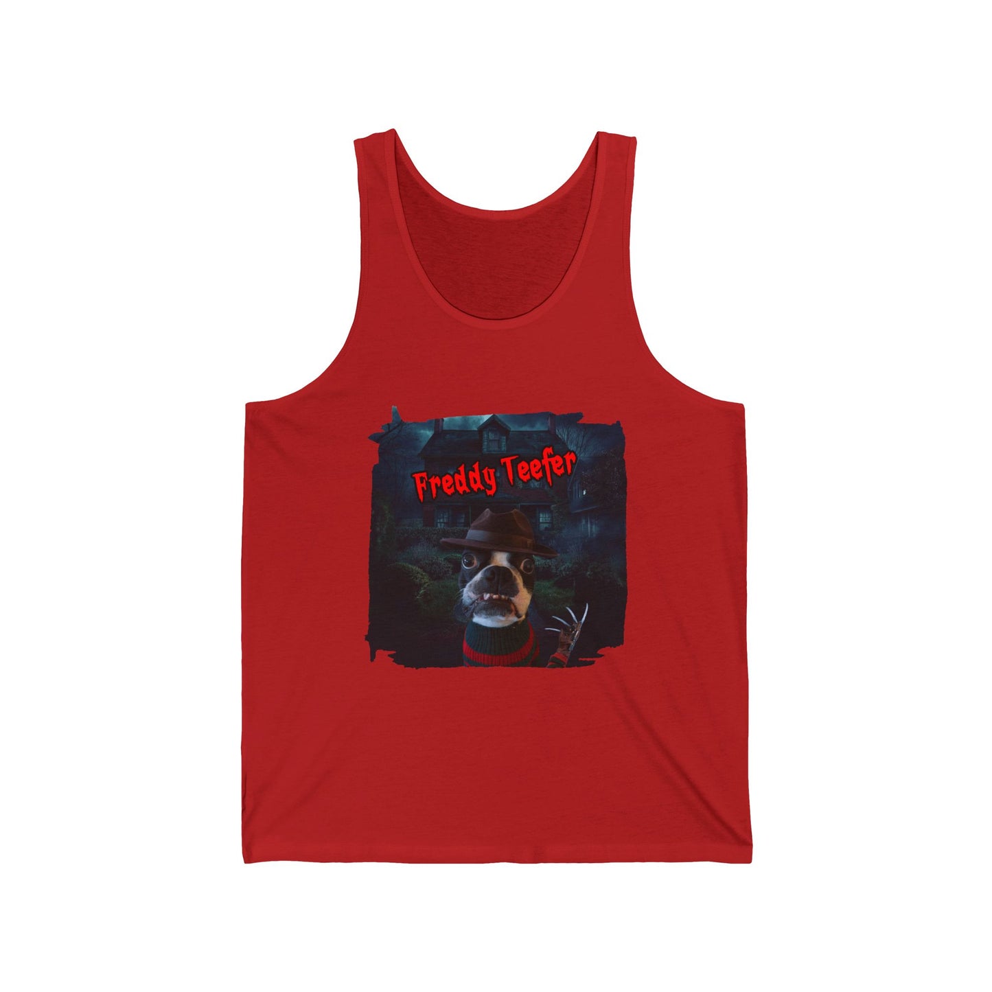 Freddy Teefer Unisex Tank Top: Nightmare Knit
