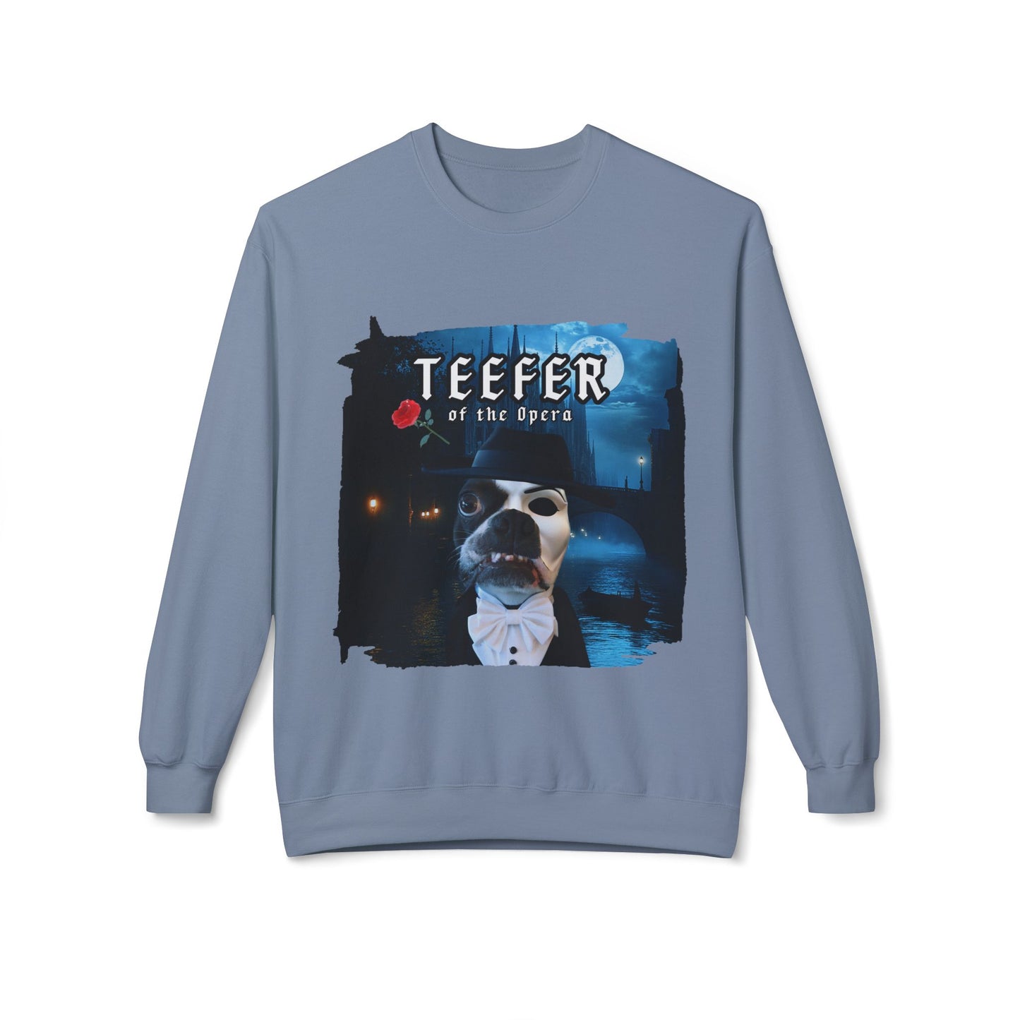 Teefer of the Opera Crewneck Sweatshirt: Theatrical Comfort