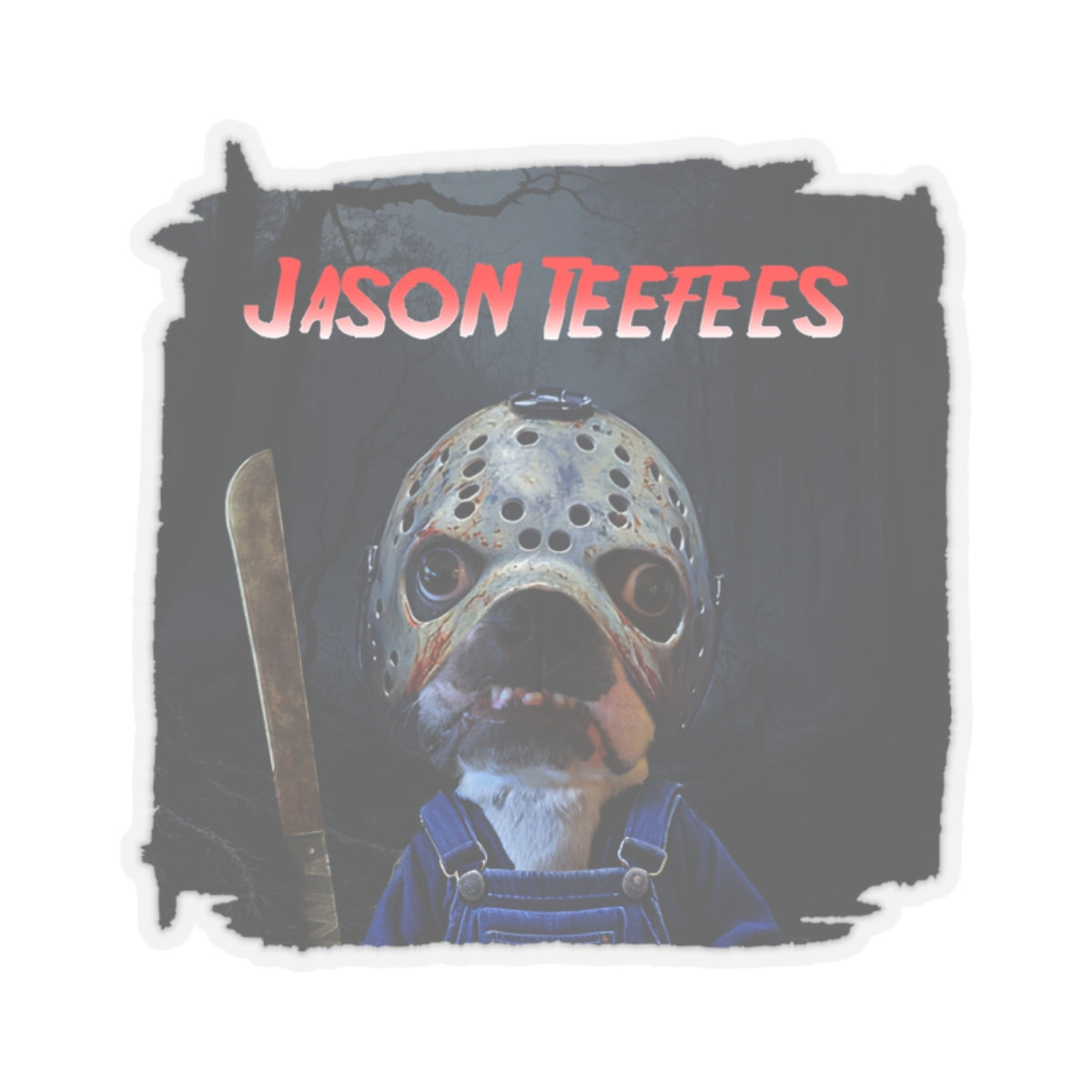 Jason Teefees Sticker: Lakeside Fright Fest