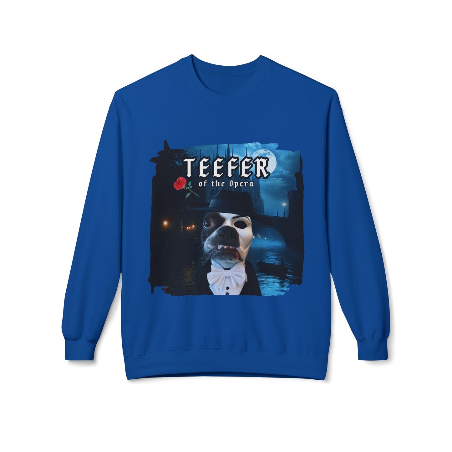 Teefer of the Opera Crewneck Sweatshirt: Theatrical Comfort