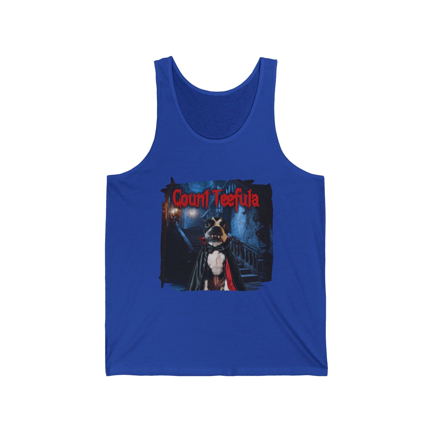 Count Teefula Unisex Tank Top: Gothic Elegance
