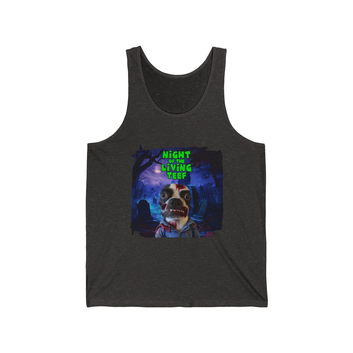 Night of the Living Teef Unisex Tank Top: Zombie Chill