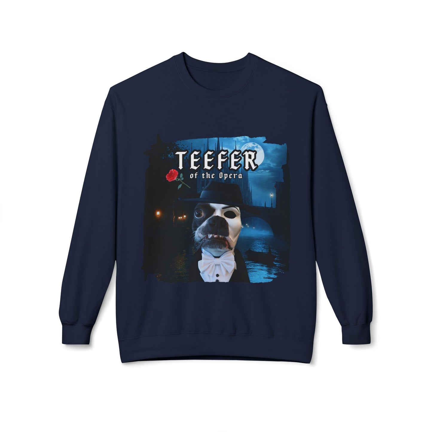 Teefer of the Opera Crewneck Sweatshirt: Theatrical Comfort