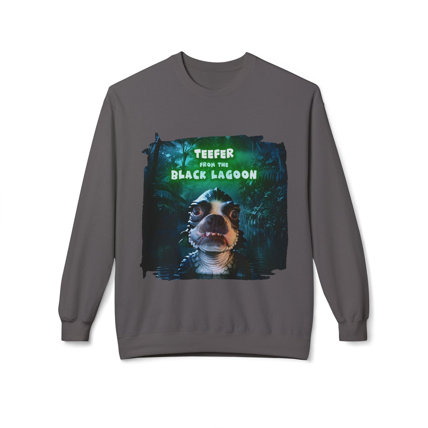 Teefer from the Black Lagoon Crewneck Sweatshirt: Lagoon Depths Comfort