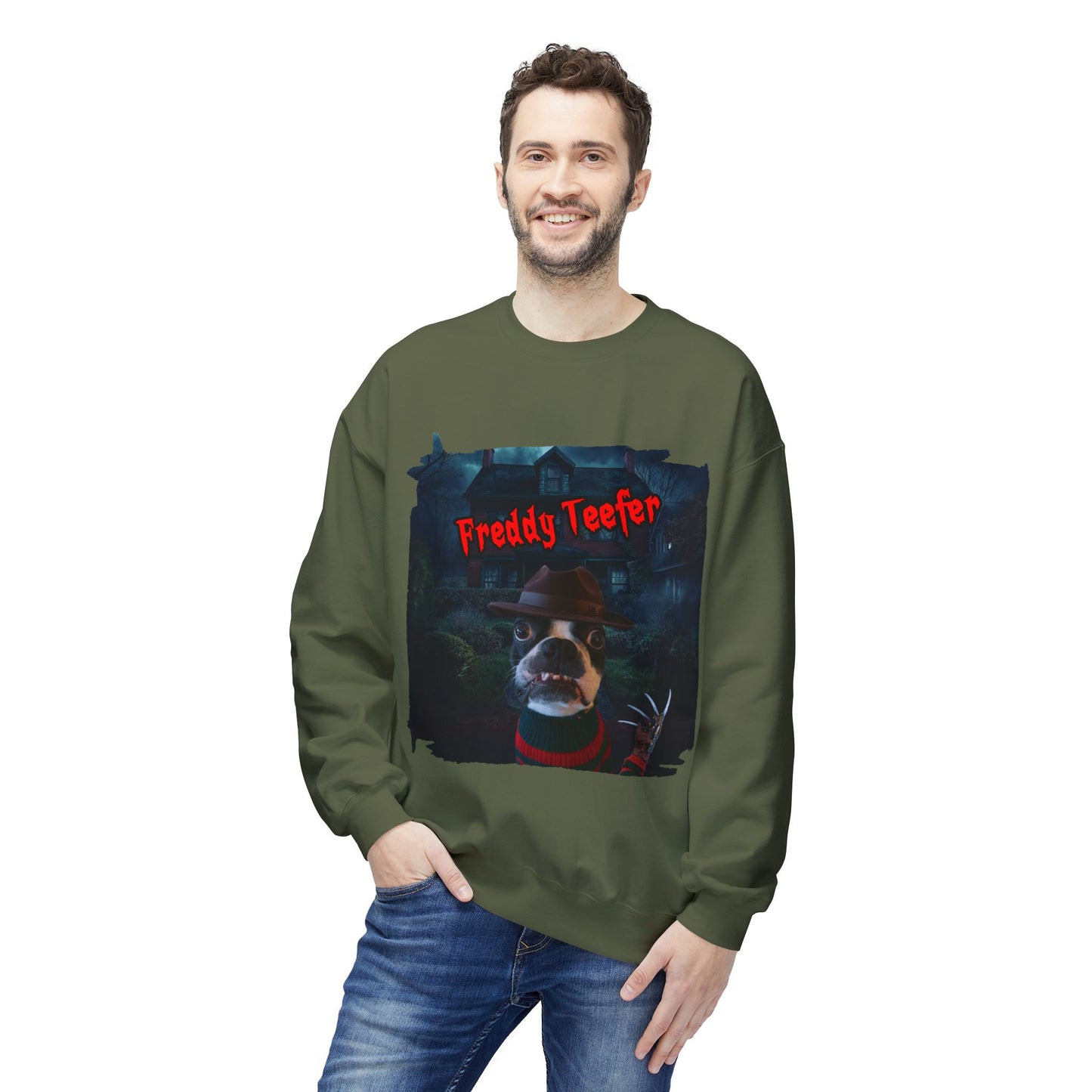Freddy Teefer Crewneck Sweatshirt: Dream Realm Cozy