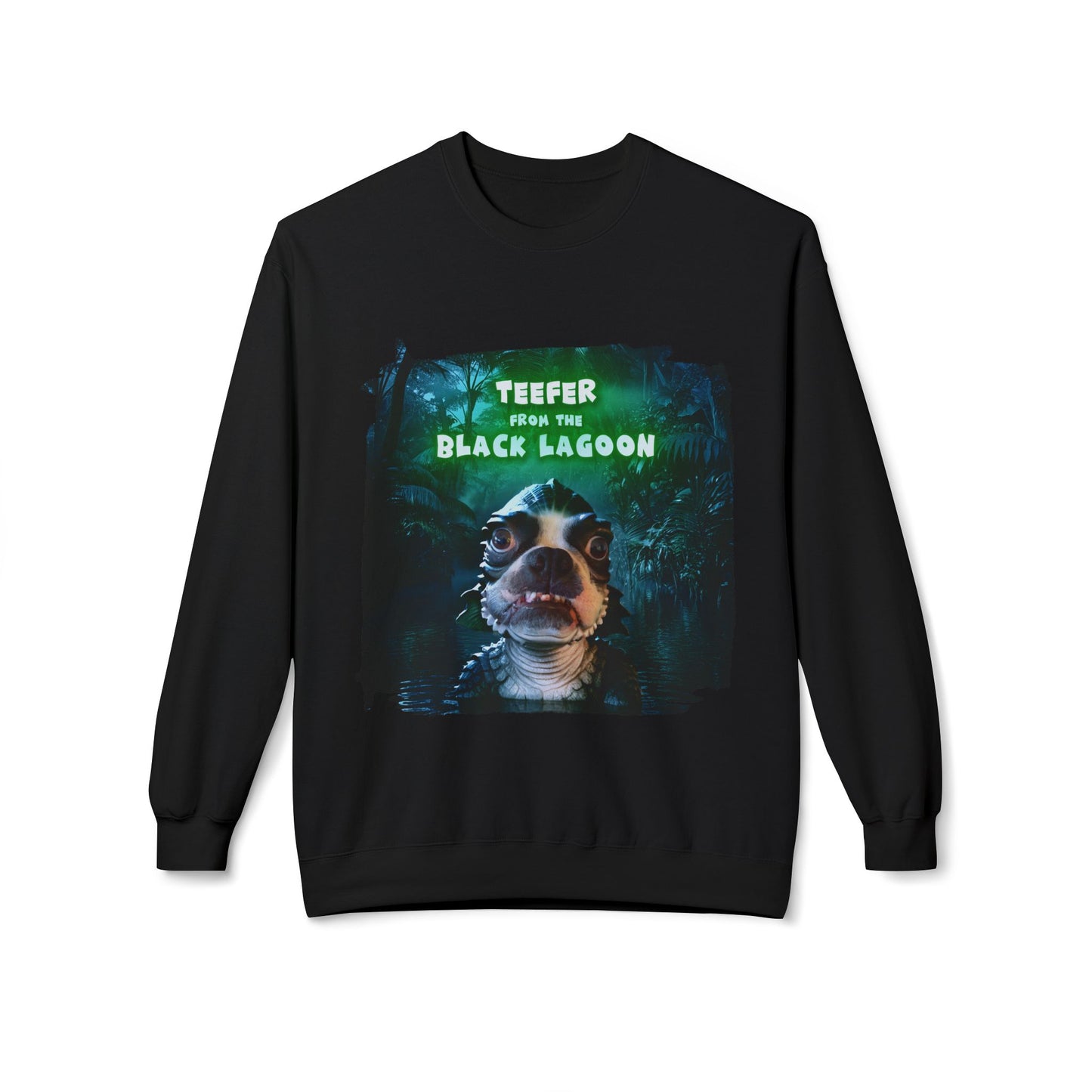 Teefer from the Black Lagoon Crewneck Sweatshirt: Lagoon Depths Comfort