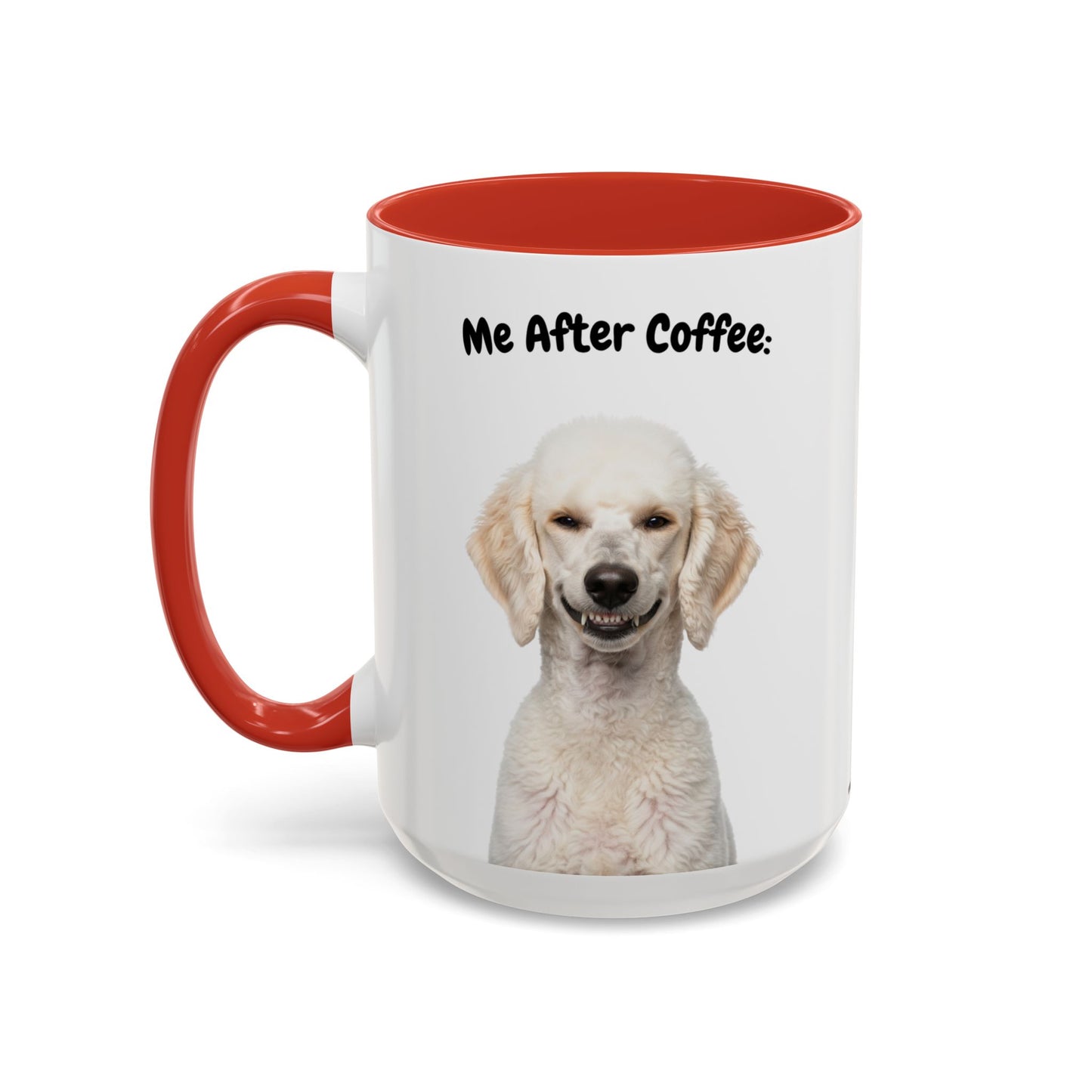 Funny Poodle Coffee Mug – Me Before Coffee / Me After Coffee – Cute Poodle Teeth Design – Teefers Original