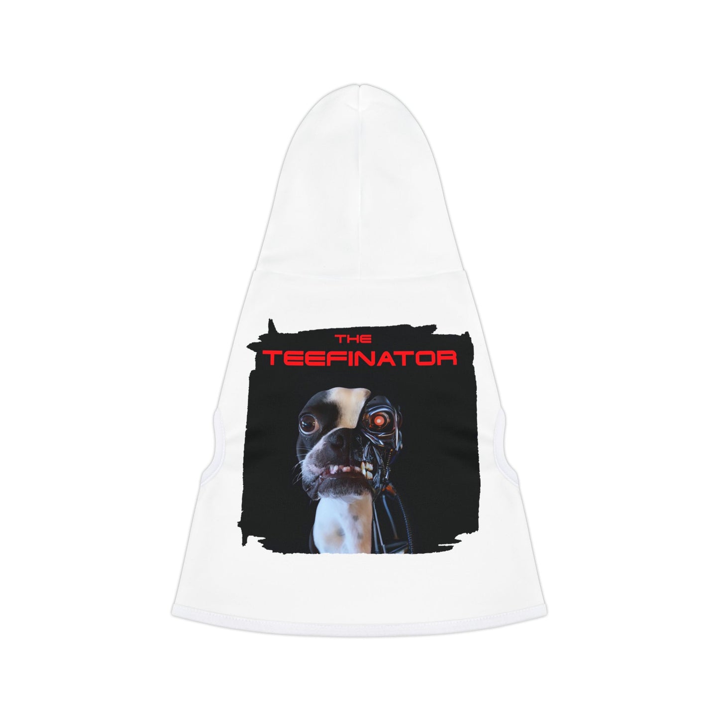 The Teefinator Pet Hoodie: Cybernetic Pup Protector