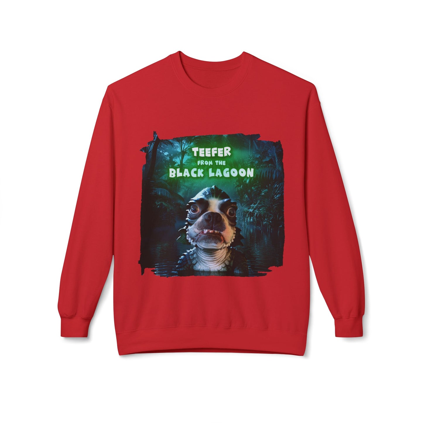 Teefer from the Black Lagoon Crewneck Sweatshirt: Lagoon Depths Comfort