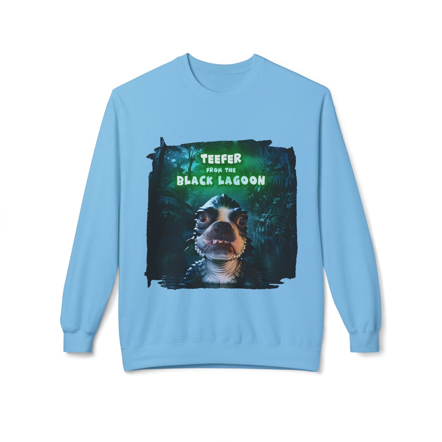 Teefer from the Black Lagoon Crewneck Sweatshirt: Lagoon Depths Comfort