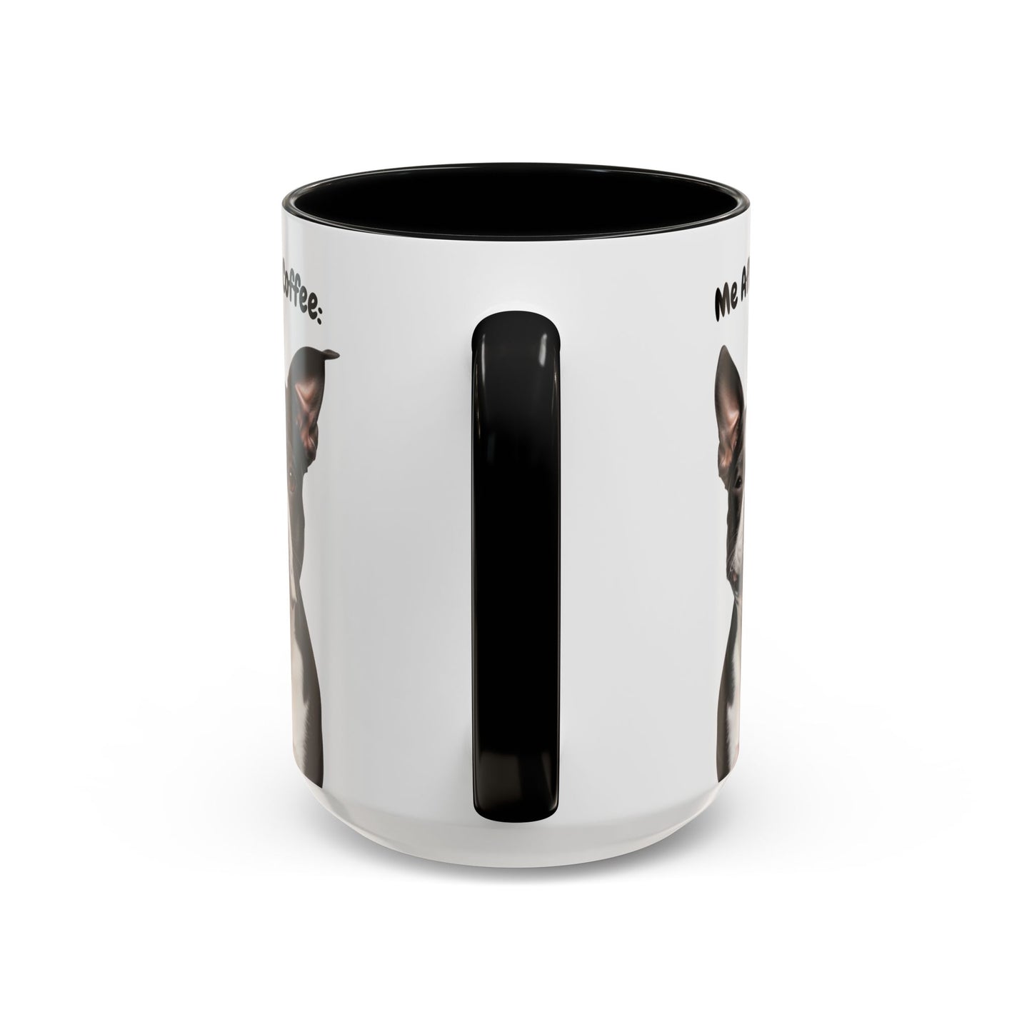 Funny Boston Terrier Coffee Mug – Me Before Coffee / Me After Coffee – Cute Boston Teeth Design – Teefers Original