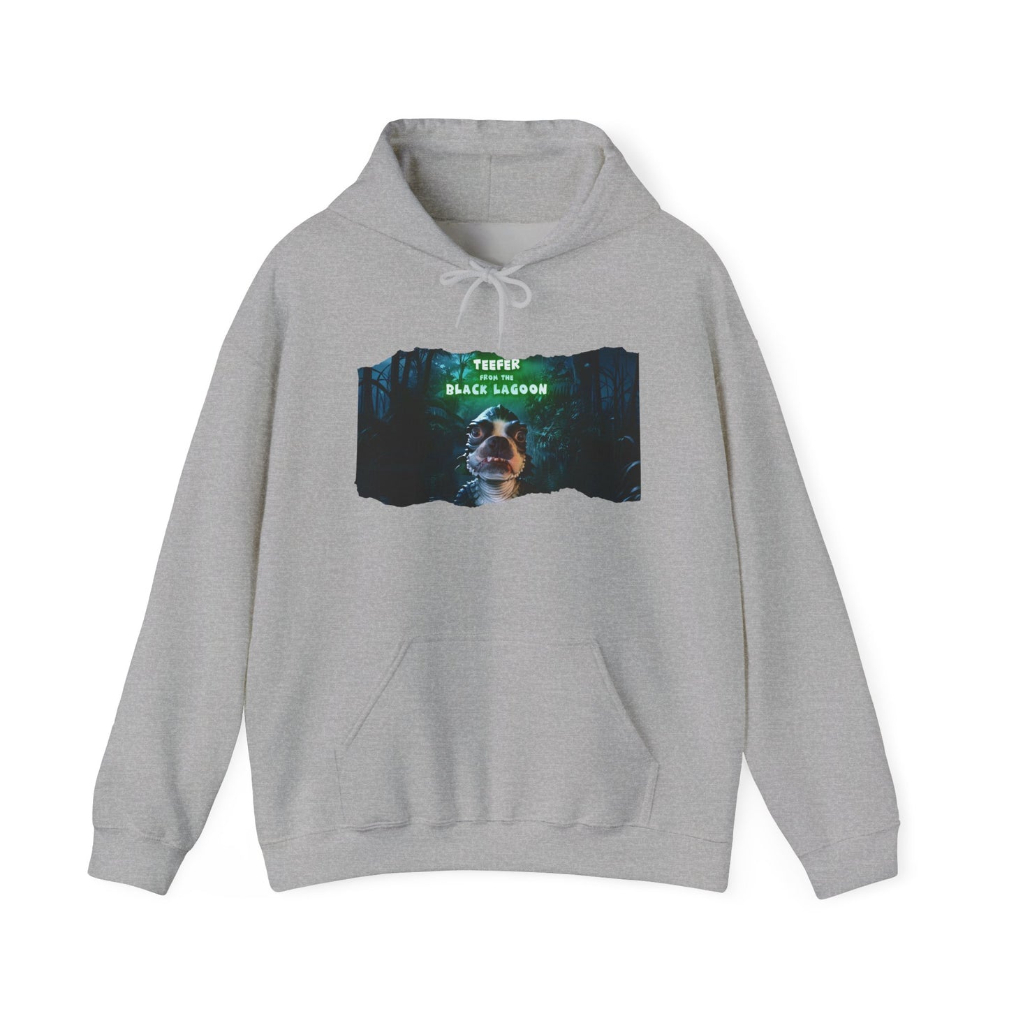 Teefer from the Black Lagoon Unisex Pullover Hoodie: Mystical Waters Comfort