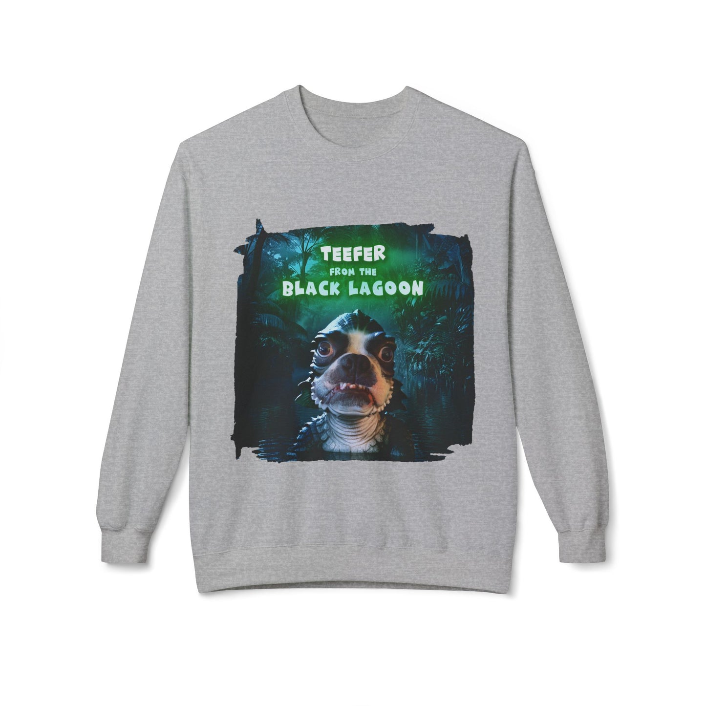 Teefer from the Black Lagoon Crewneck Sweatshirt: Lagoon Depths Comfort