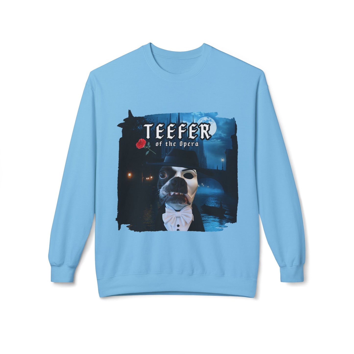 Teefer of the Opera Crewneck Sweatshirt: Theatrical Comfort