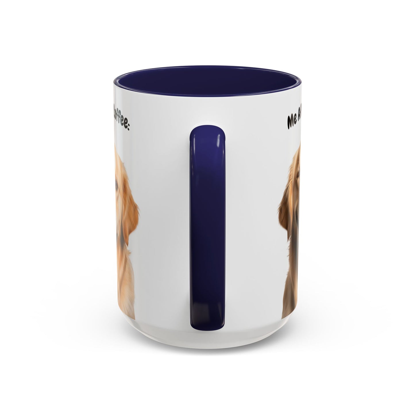 Funny Golden Retriever Coffee Mug – Me Before Coffee / Me After Coffee – Cute Golden Teeth Design – Teefers Original
