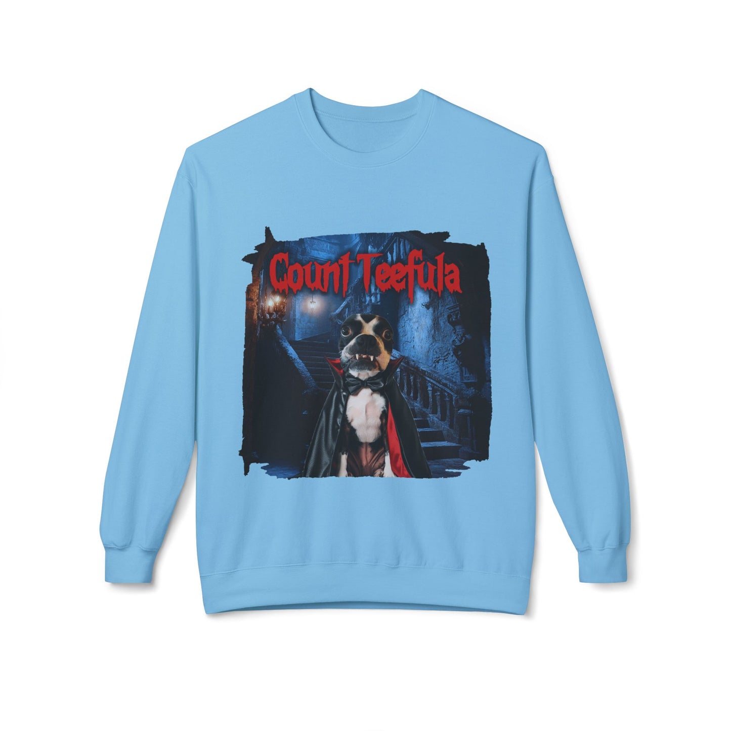 Count Teefula Crewneck Sweatshirt: Gothic Coziness