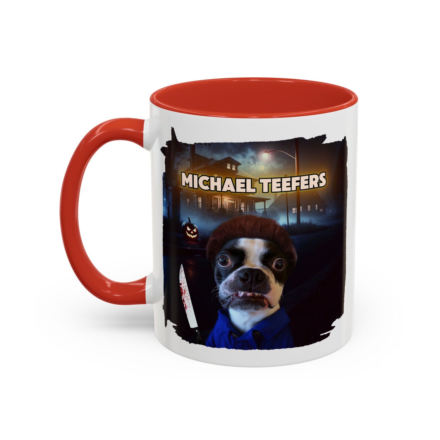 Michael Teefers Accent Mug – Brew with a Slasher Twist