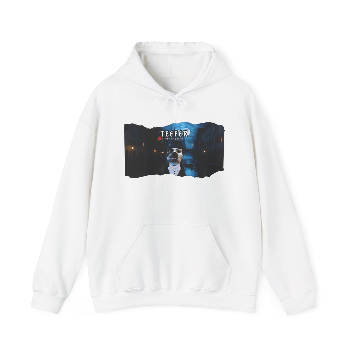 Teefer of the Opera Unisex Pullover Hoodie: Phantom Warmth