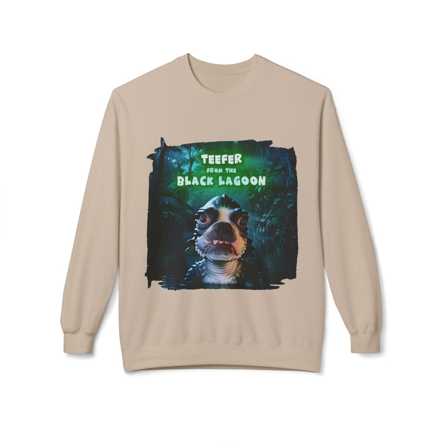 Teefer from the Black Lagoon Crewneck Sweatshirt: Lagoon Depths Comfort