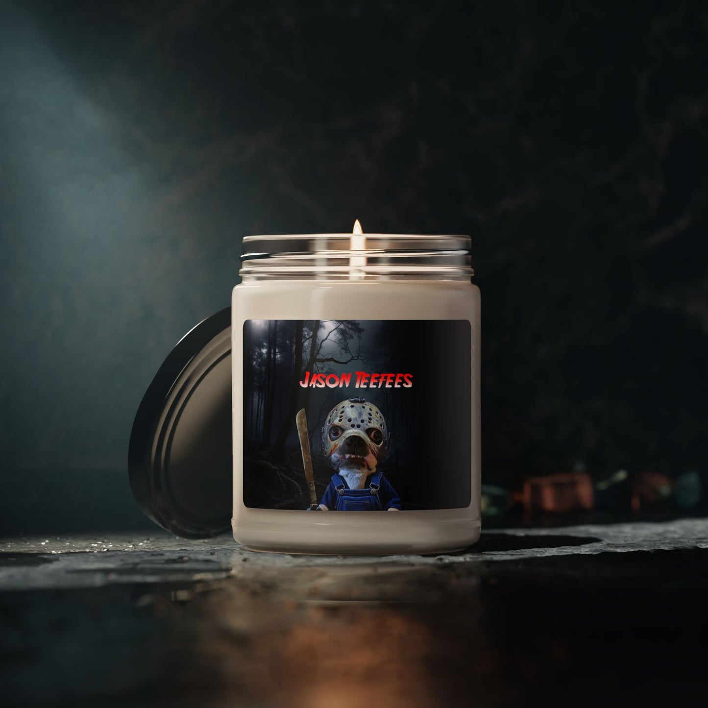 Jason Teefees Scented Candle: Campfire Glow