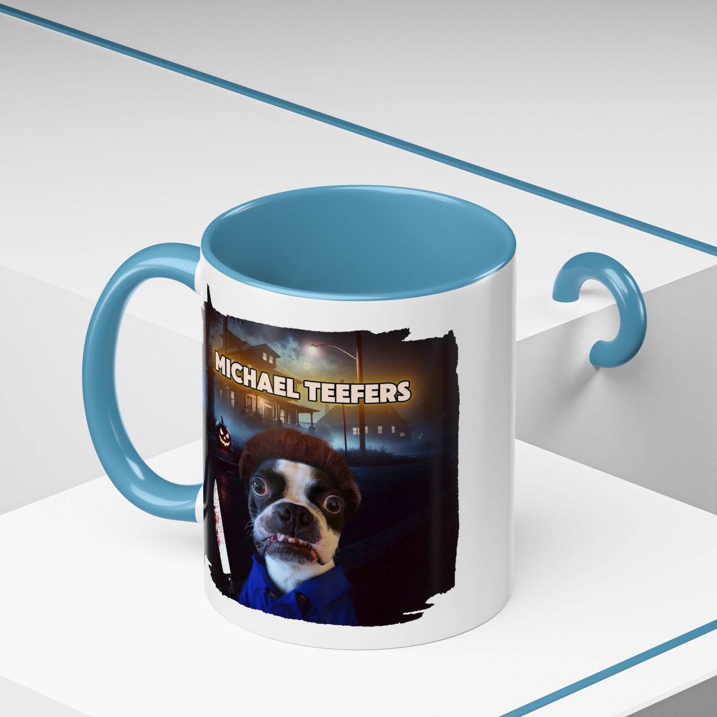 Michael Teefers Accent Mug – Brew with a Slasher Twist