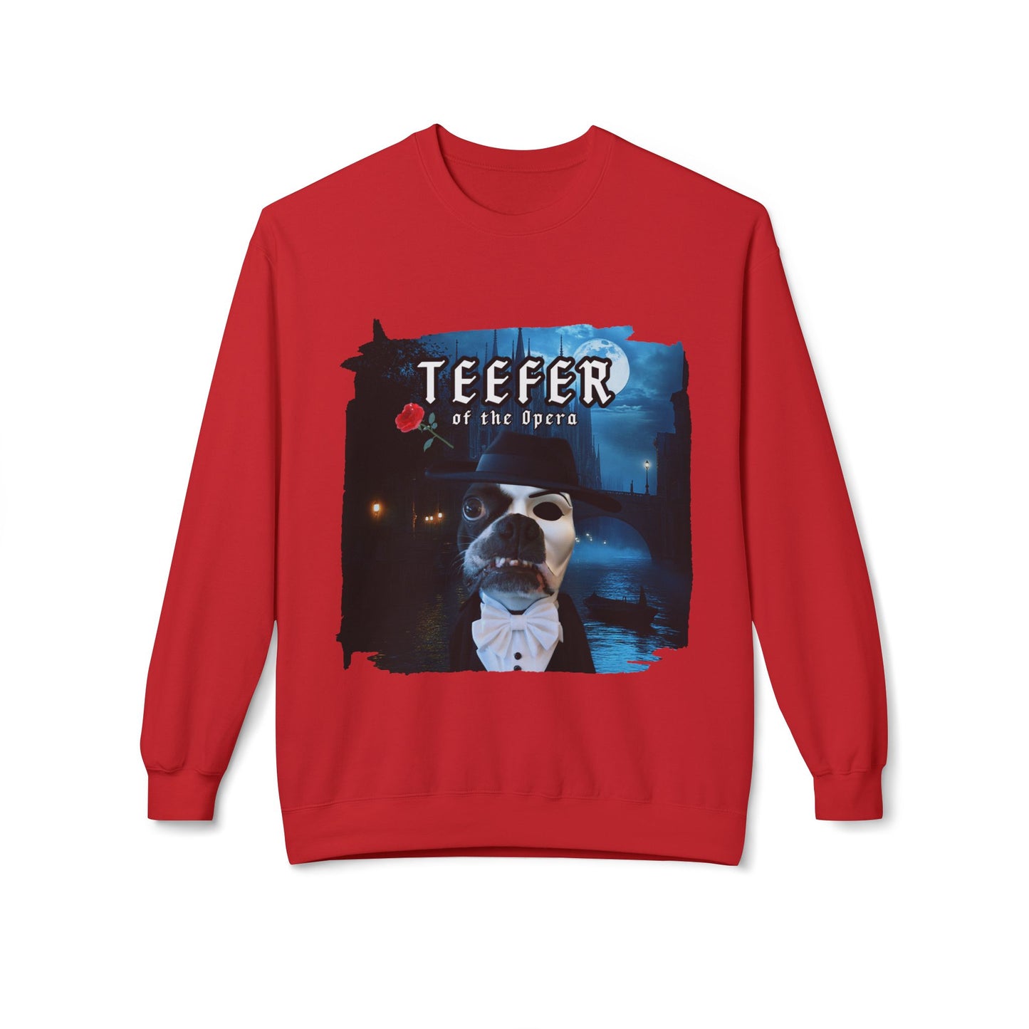 Teefer of the Opera Crewneck Sweatshirt: Theatrical Comfort