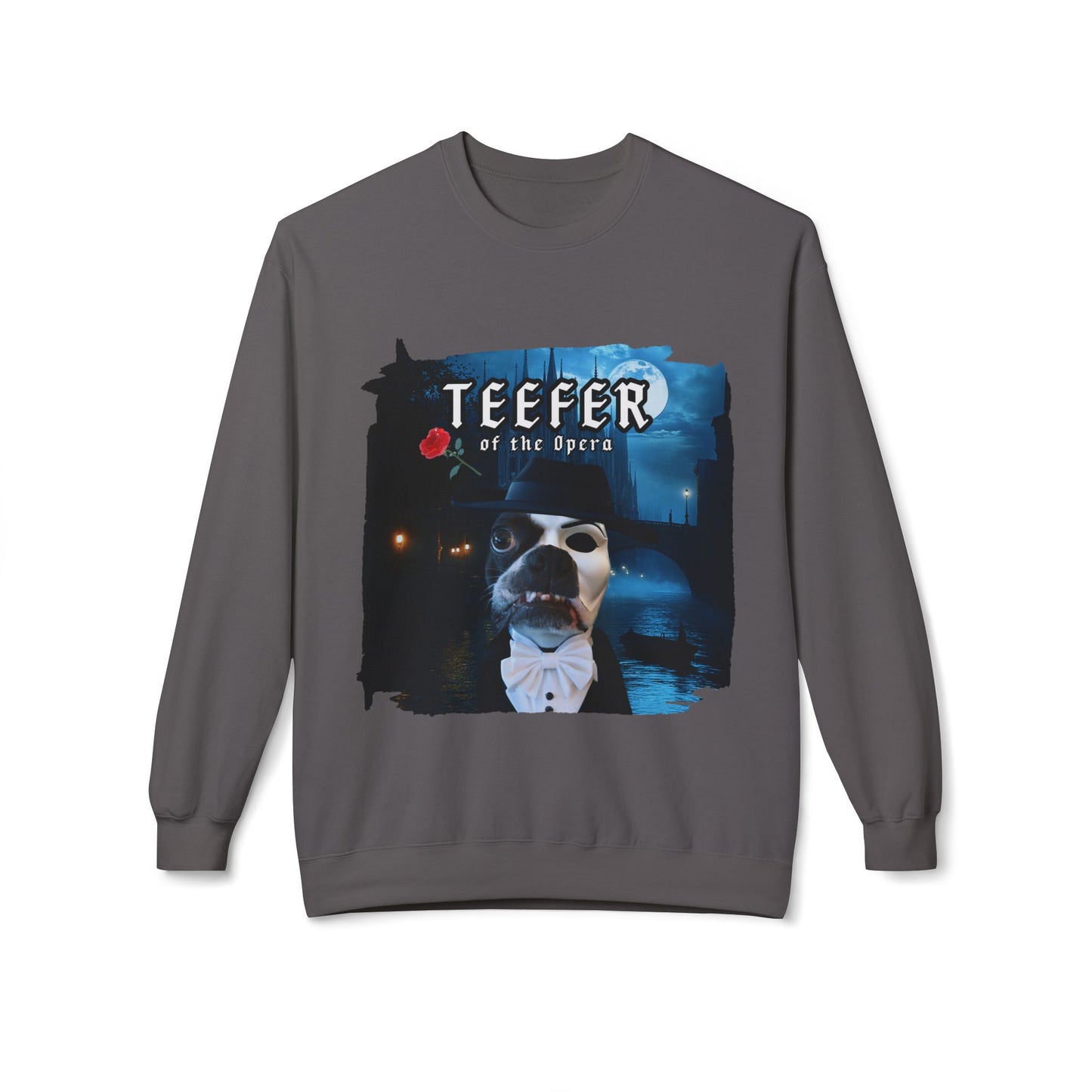 Teefer of the Opera Crewneck Sweatshirt: Theatrical Comfort