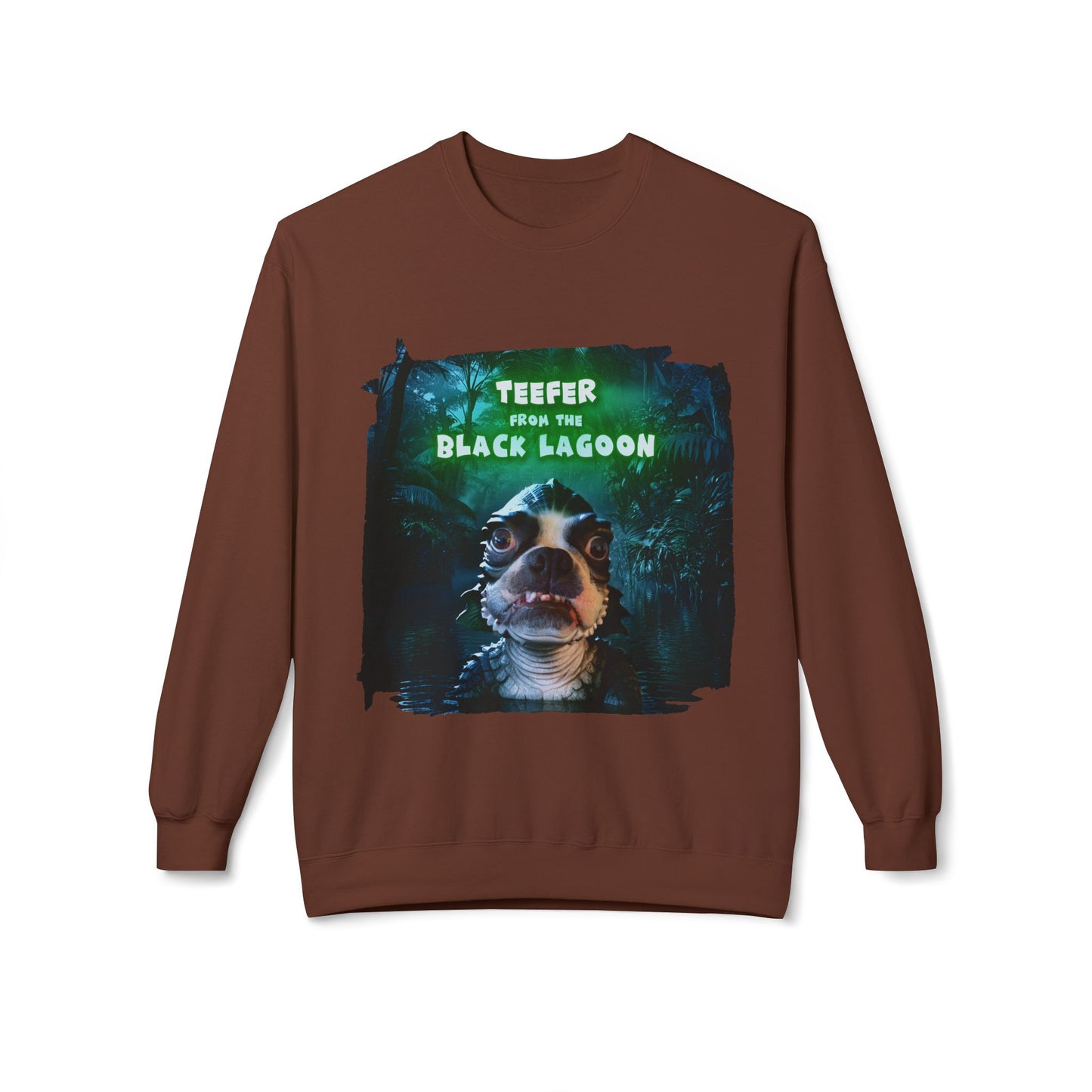 Teefer from the Black Lagoon Crewneck Sweatshirt: Lagoon Depths Comfort