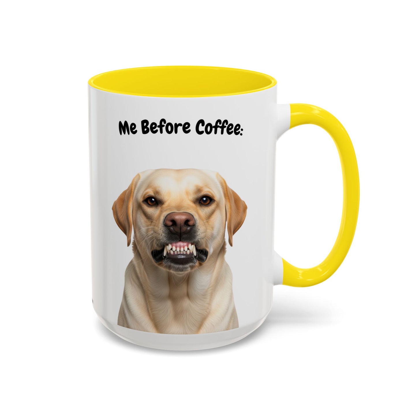 Funny Labrador Retriever Coffee Mug – Me Before Coffee / Me After Coffee – Cute Lab Teeth Design – Teefers Original