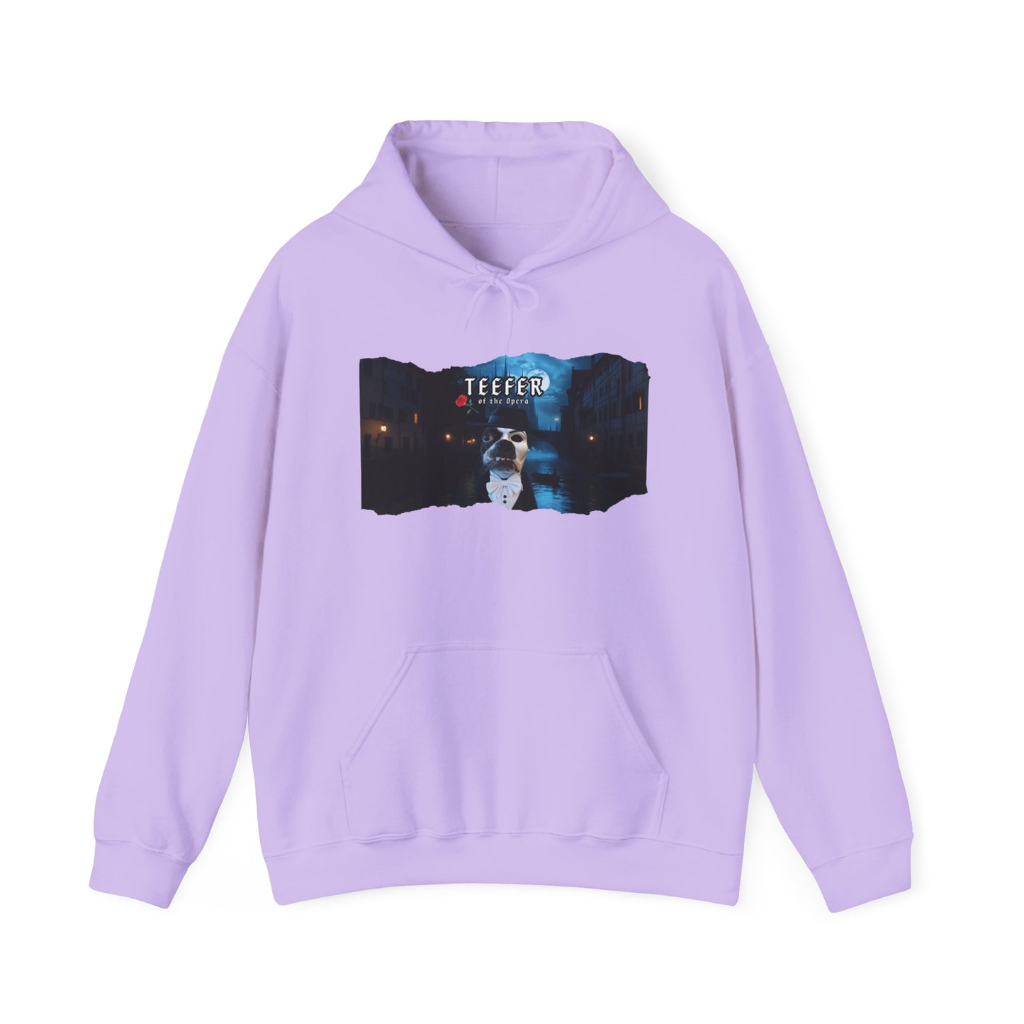 Teefer of the Opera Unisex Pullover Hoodie: Phantom Warmth