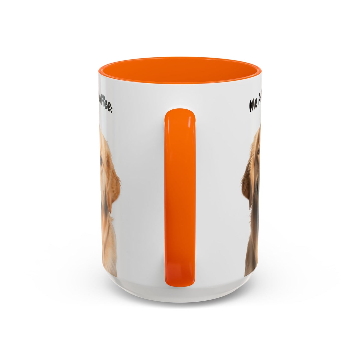 Funny Golden Retriever Coffee Mug – Me Before Coffee / Me After Coffee – Cute Golden Teeth Design – Teefers Original