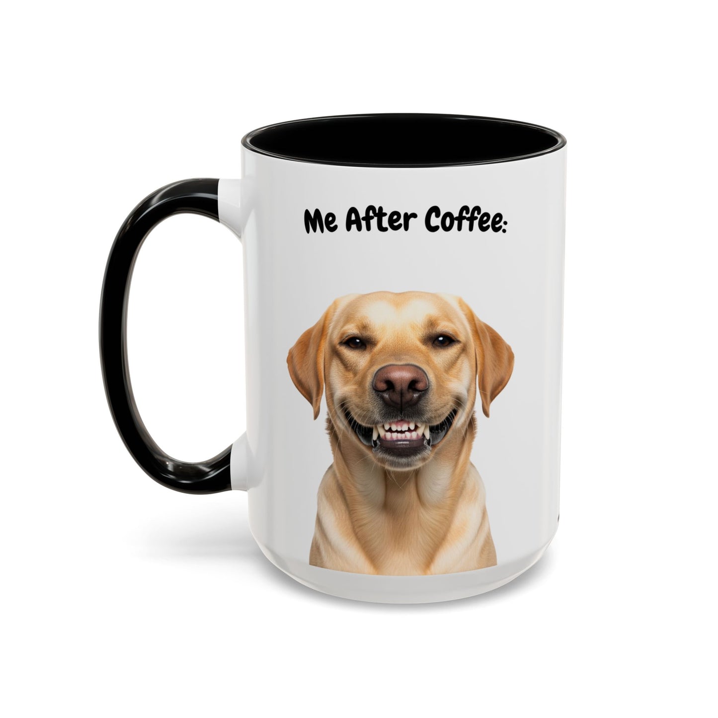 Funny Labrador Retriever Coffee Mug – Me Before Coffee / Me After Coffee – Cute Lab Teeth Design – Teefers Original