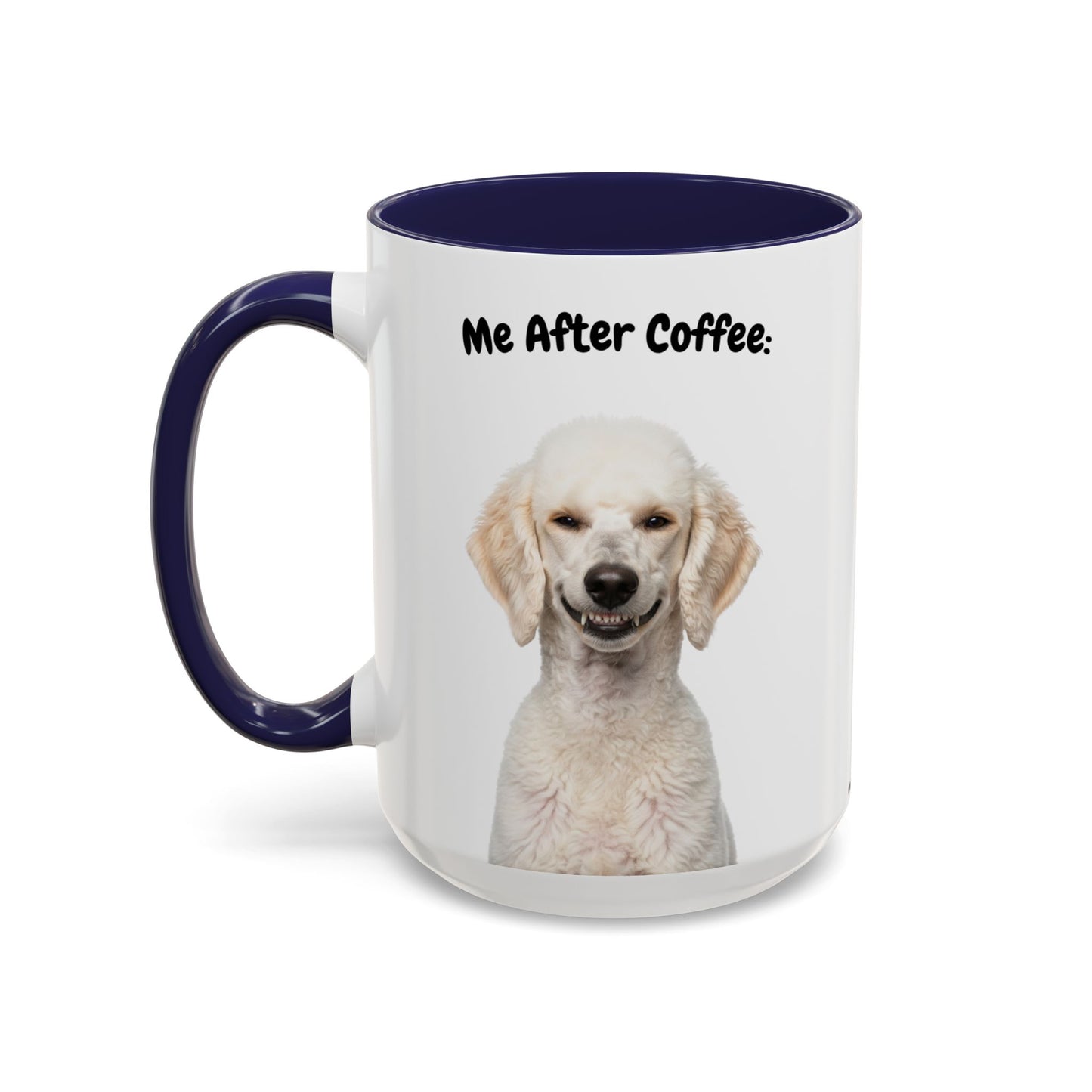 Funny Poodle Coffee Mug – Me Before Coffee / Me After Coffee – Cute Poodle Teeth Design – Teefers Original