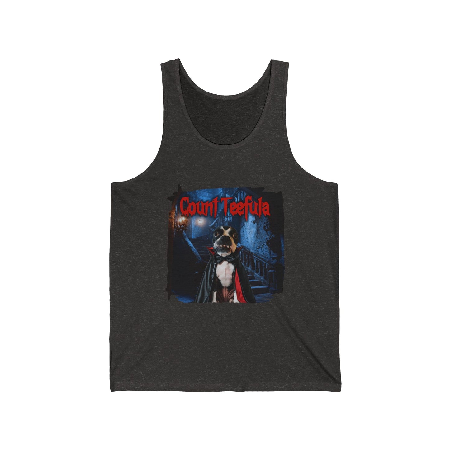 Count Teefula Unisex Tank Top: Gothic Elegance