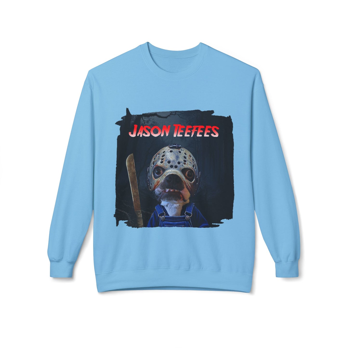 Jason Teefees Crewneck Sweatshirt: Campsite Horror Comfort