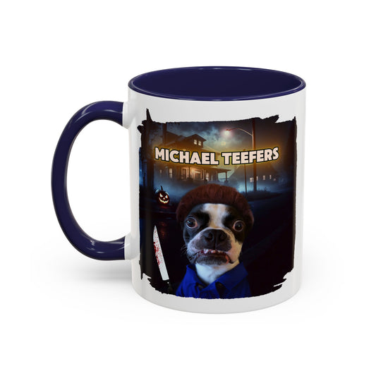 Michael Teefers Accent Mug – Brew with a Slasher Twist