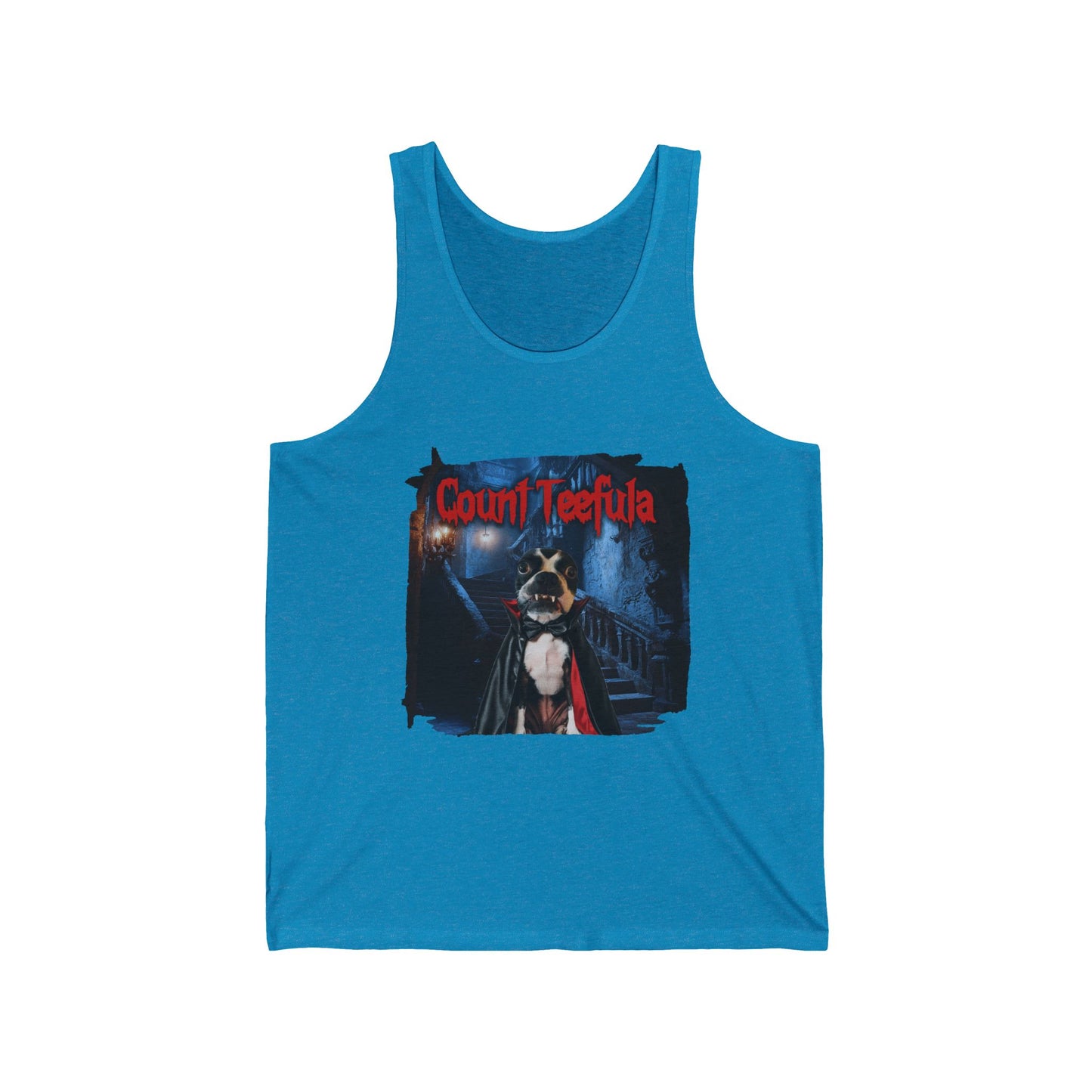 Count Teefula Unisex Tank Top: Gothic Elegance