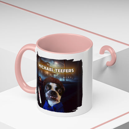 Michael Teefers Accent Mug – Brew with a Slasher Twist