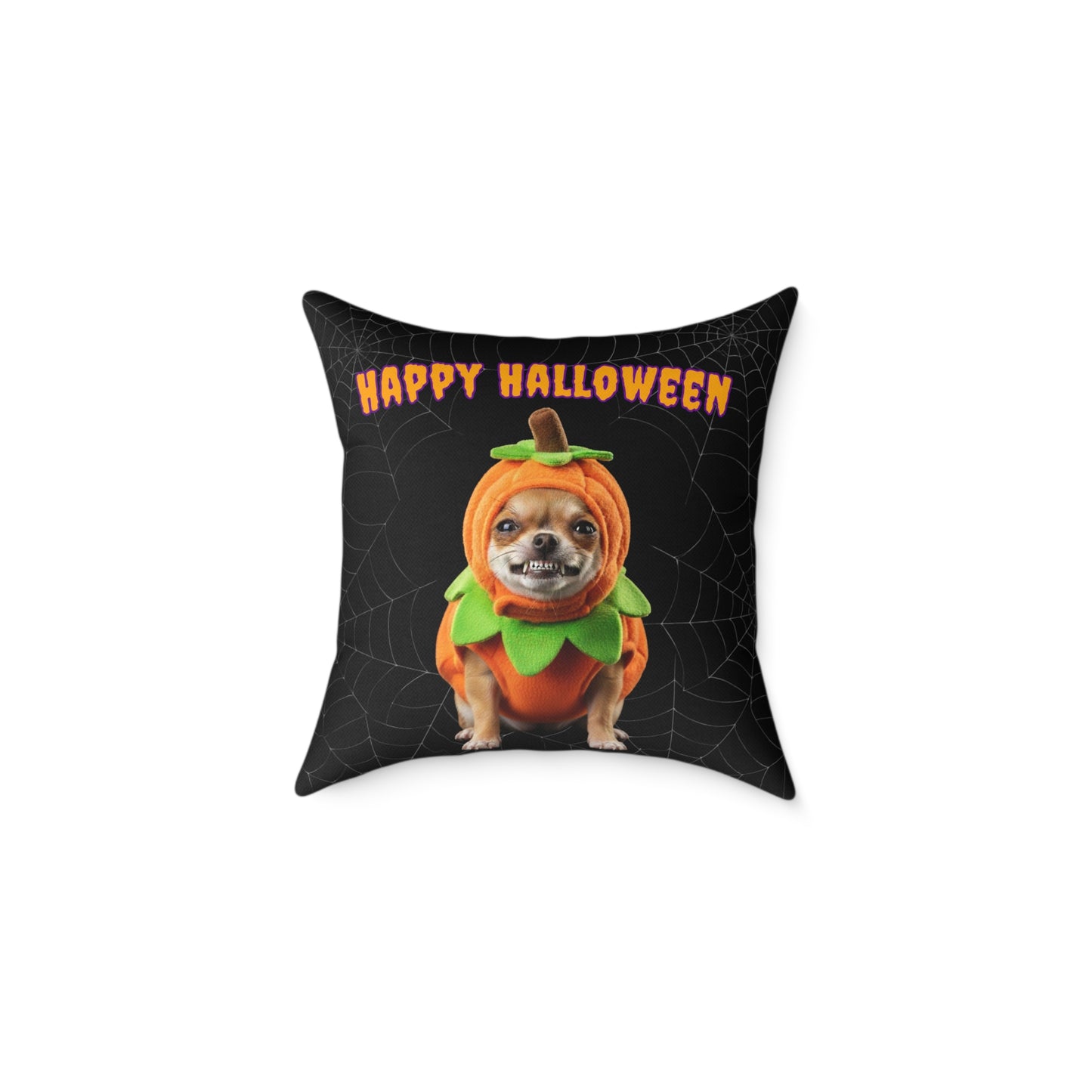Chihuahua Happy Halloween Pillow