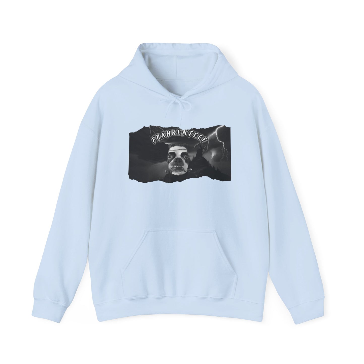 Frankenteef Unisex Pullover Hoodie: Stitched-Up Style