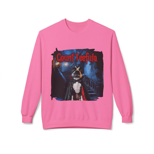 Count Teefula Crewneck Sweatshirt: Gothic Coziness