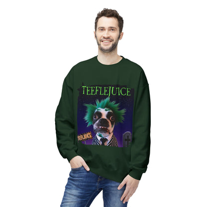 Teeflejuice Crewneck Sweatshirt: Spooky Spectacle Comfort